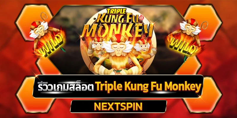รีวิวเกมสล็อต Triple Kung Fu Monkey